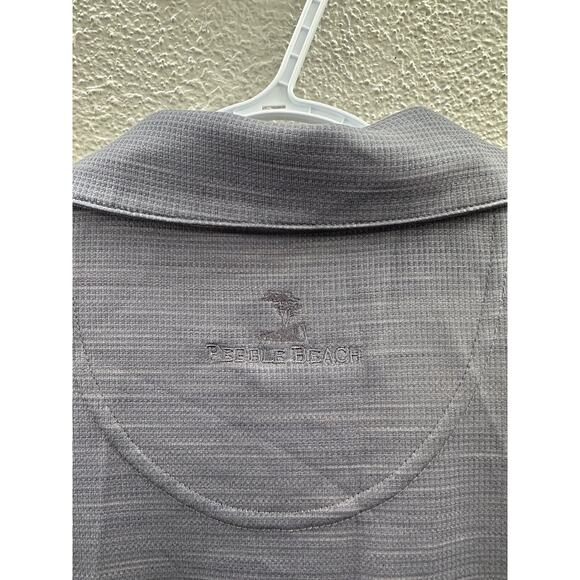 Mens Pebble Beach Performance Gray LifeMed Institute Short Sleeve Polo Shirt XXL - Picture 9 of 12